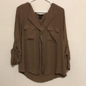 Brown dress shirt